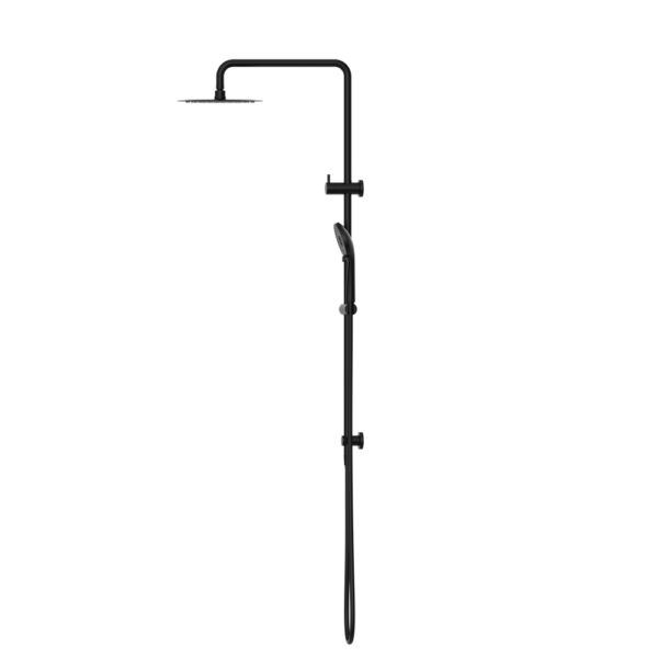 ROUND PROJECT TWIN SHOWER 4 STAR RATING MATTE BLACK