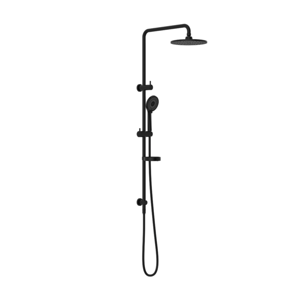 BUILDER PROJECT TWIN SHOWER SET MATTE BLACK