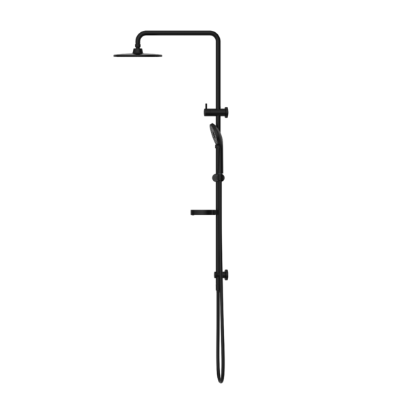 BUILDER PROJECT TWIN SHOWER SET MATTE BLACK