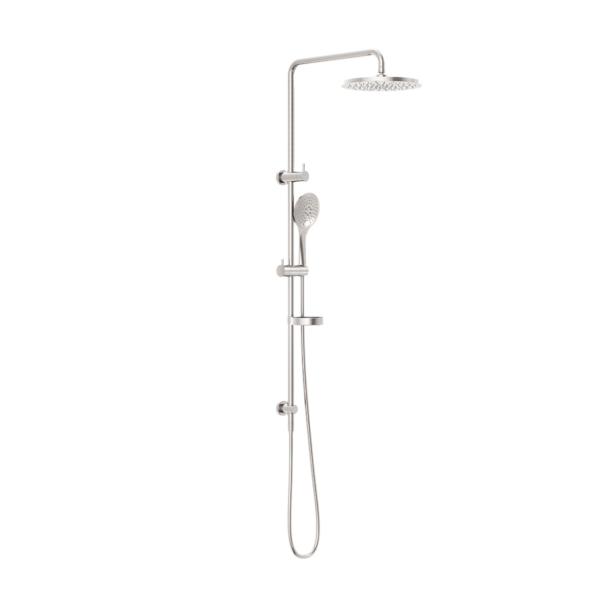 BUILDER PROJECT TWIN SHOWER BRUSHED NICKEL