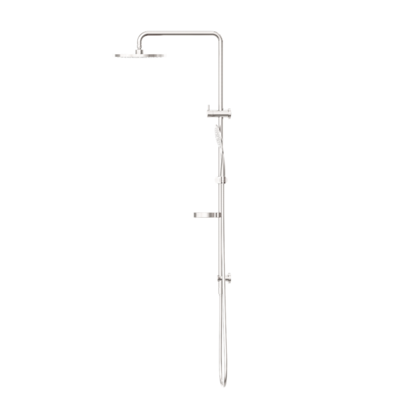 BUILDER PROJECT TWIN SHOWER BRUSHED NICKEL