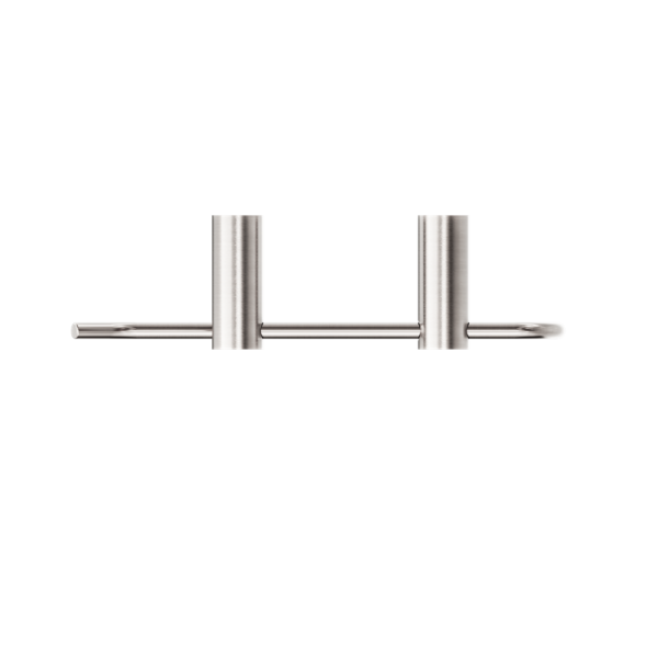 NEW MECCA HAND TOWEL RAIL BRUSHED NICKEL