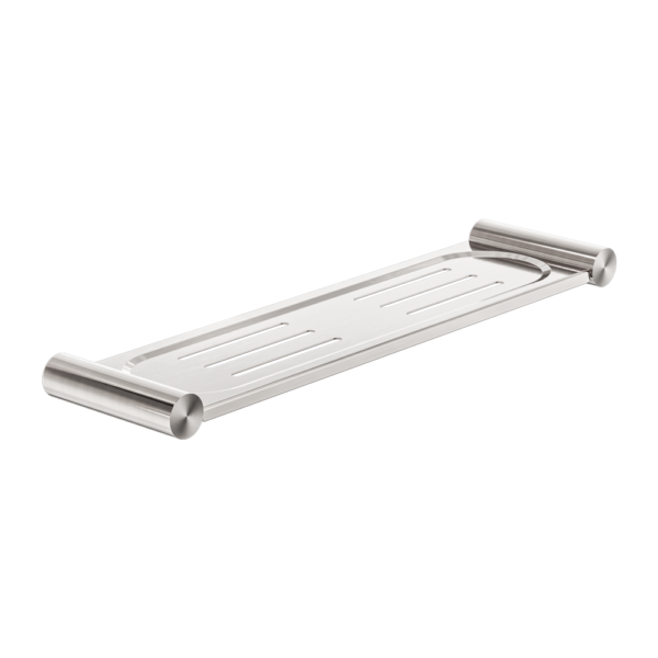 NEW MECCA METAL SHOWER SHELF BRUSHED NICKEL