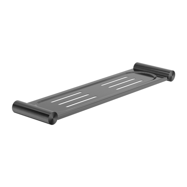 NEW MECCA METAL SHOWER SHELF GUN METAL
