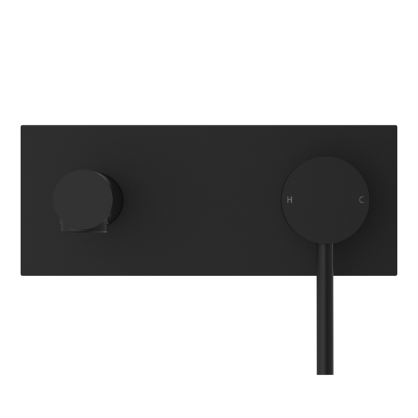 DOLCE WALL BASIN MIXER STRAIGHT SPOUT MATTE BLACK