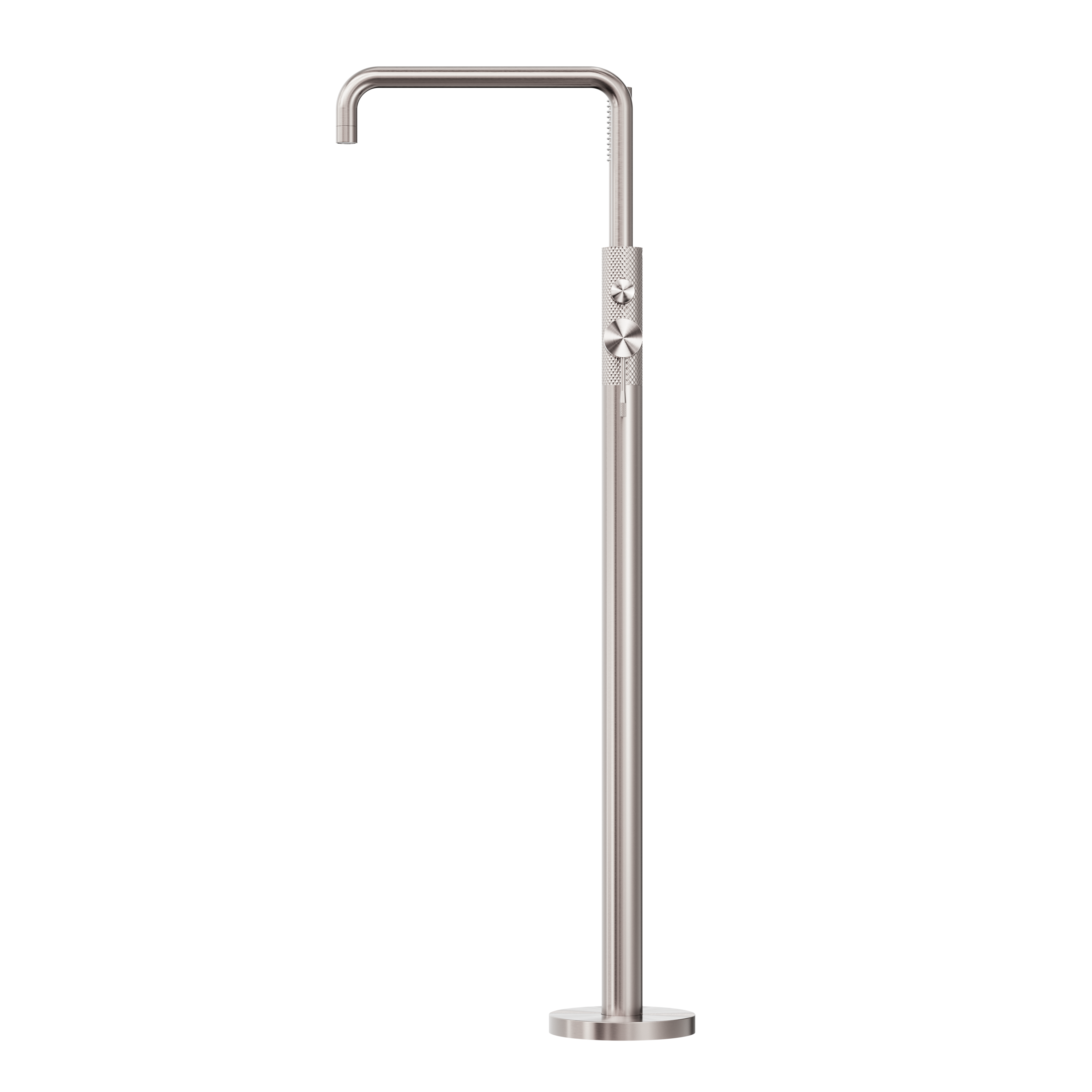 OPAL FREESTANDING BATH MIXER WITH HAND SHOWER BRUSHED NICKEL