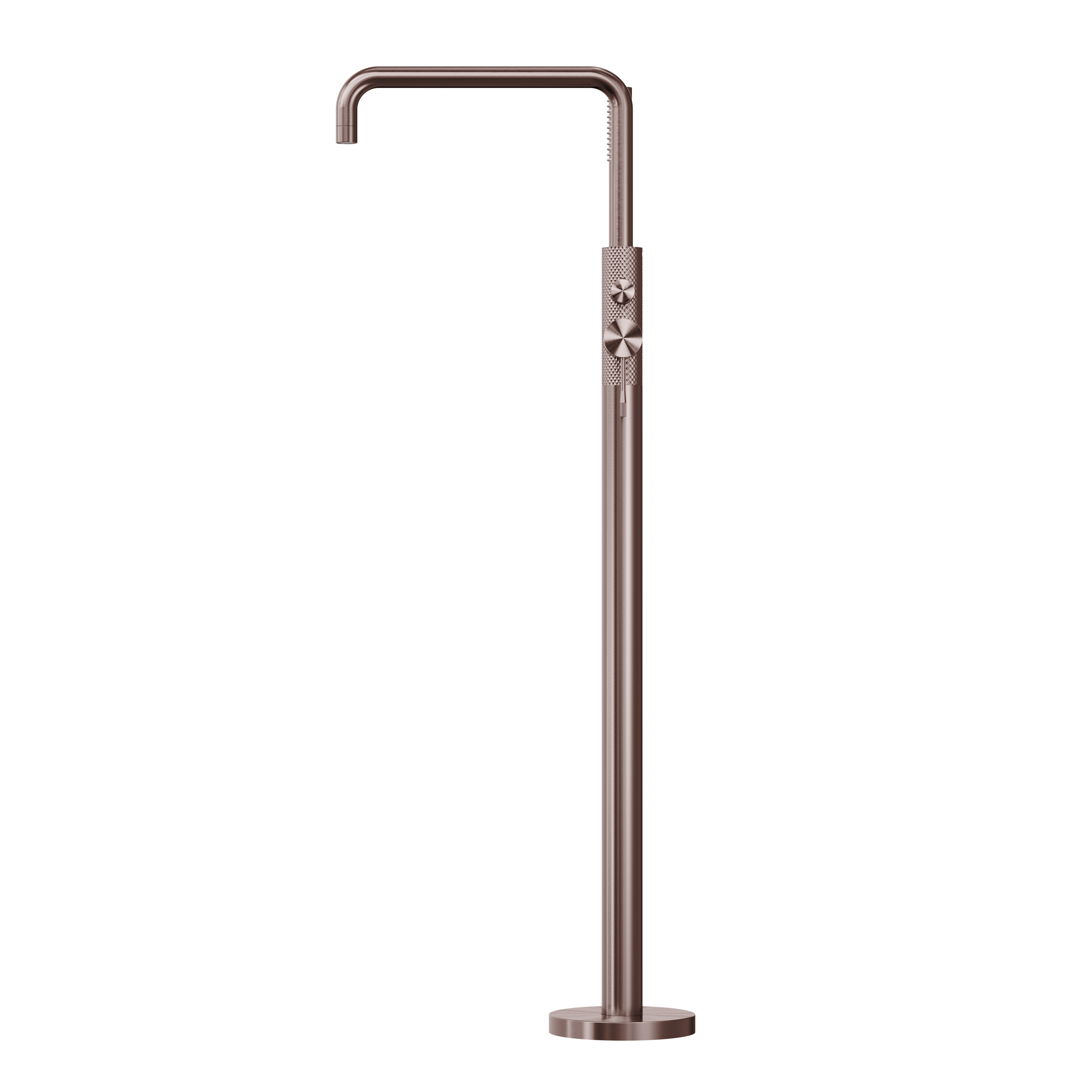 OPAL FREESTANDING BATH MIXER WITH HAND SHOWER BRUSHED BRONZE