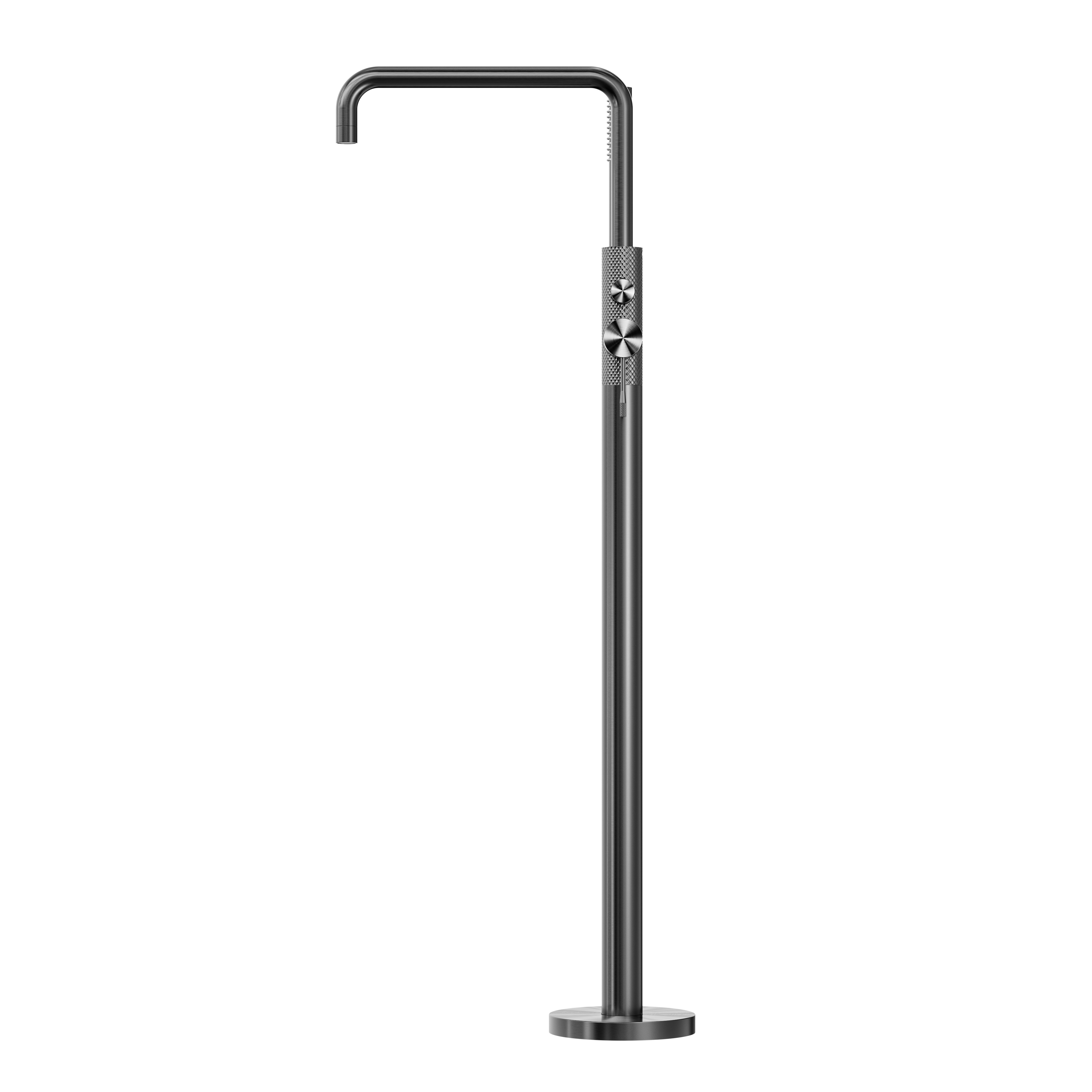 OPAL FREESTANDING BATH MIXER WITH HAND SHOWER GRAPHITE
