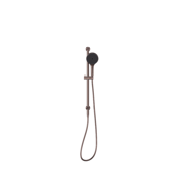 OPAL SHOWER RAIL WITH AIR SHOWER II BRUSHED BRONZE