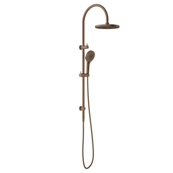 OPAL TWIN SHOWER BRUSHED BRONZE