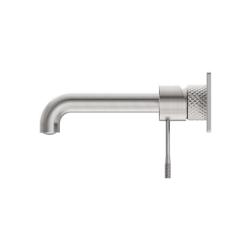 OPAL WALL BASIN/BATH MIXER 160MM BRUSHED NICKEL