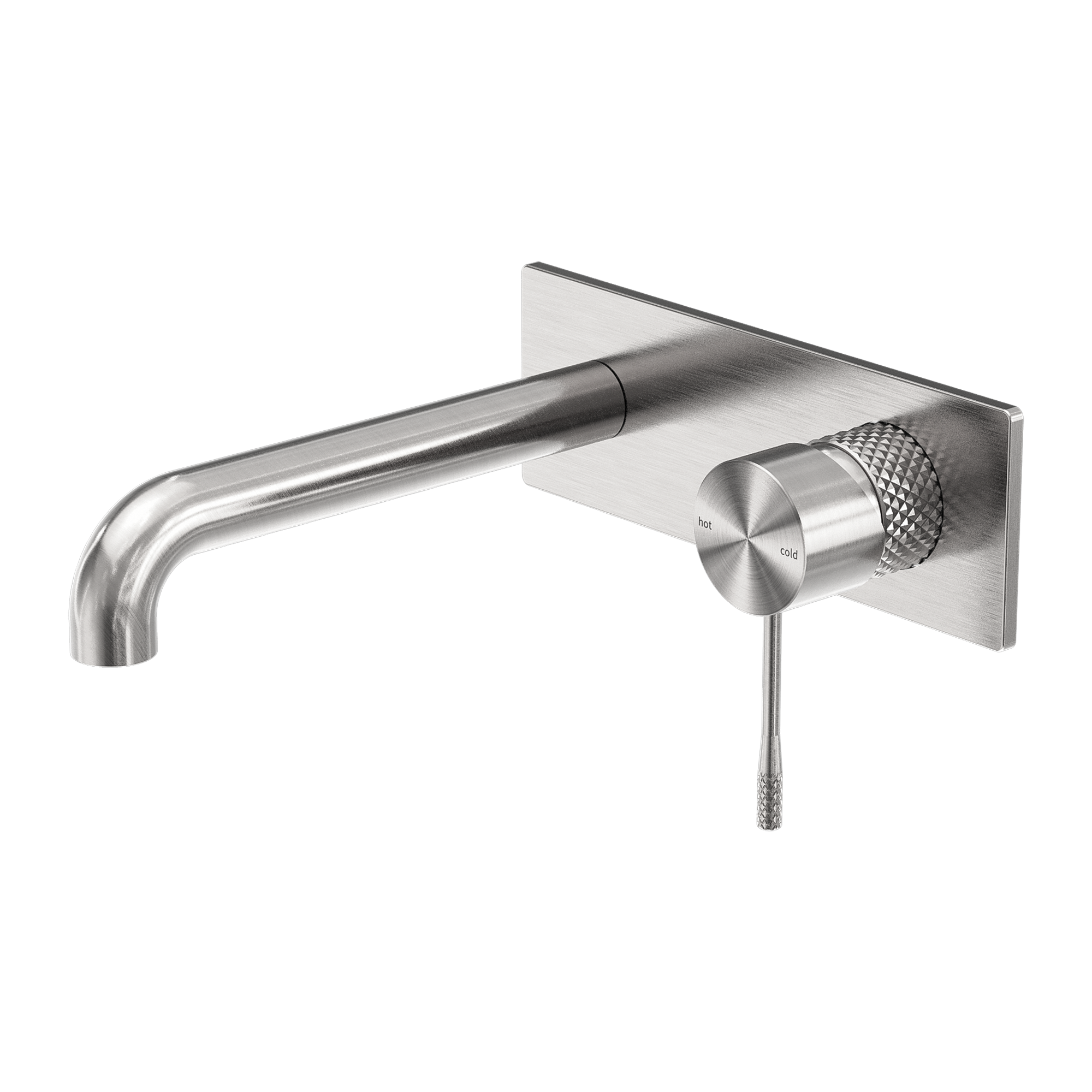 OPAL WALL BASIN/BATH MIXER 160MM BRUSHED NICKEL