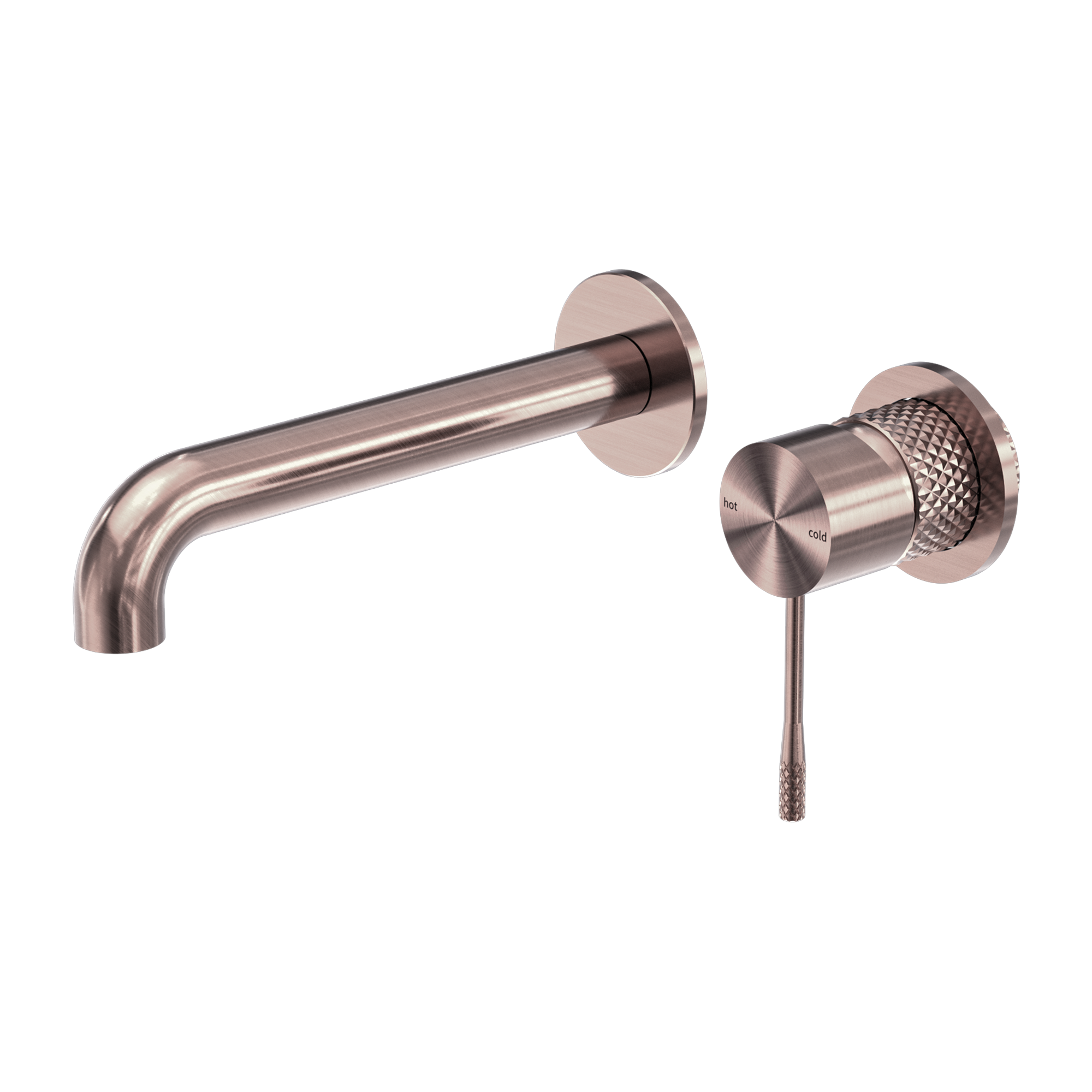 OPAL WALL BASIN/BATH MIXER SEPARATE BACK PLATE 260MM BRUSHED BRONZE