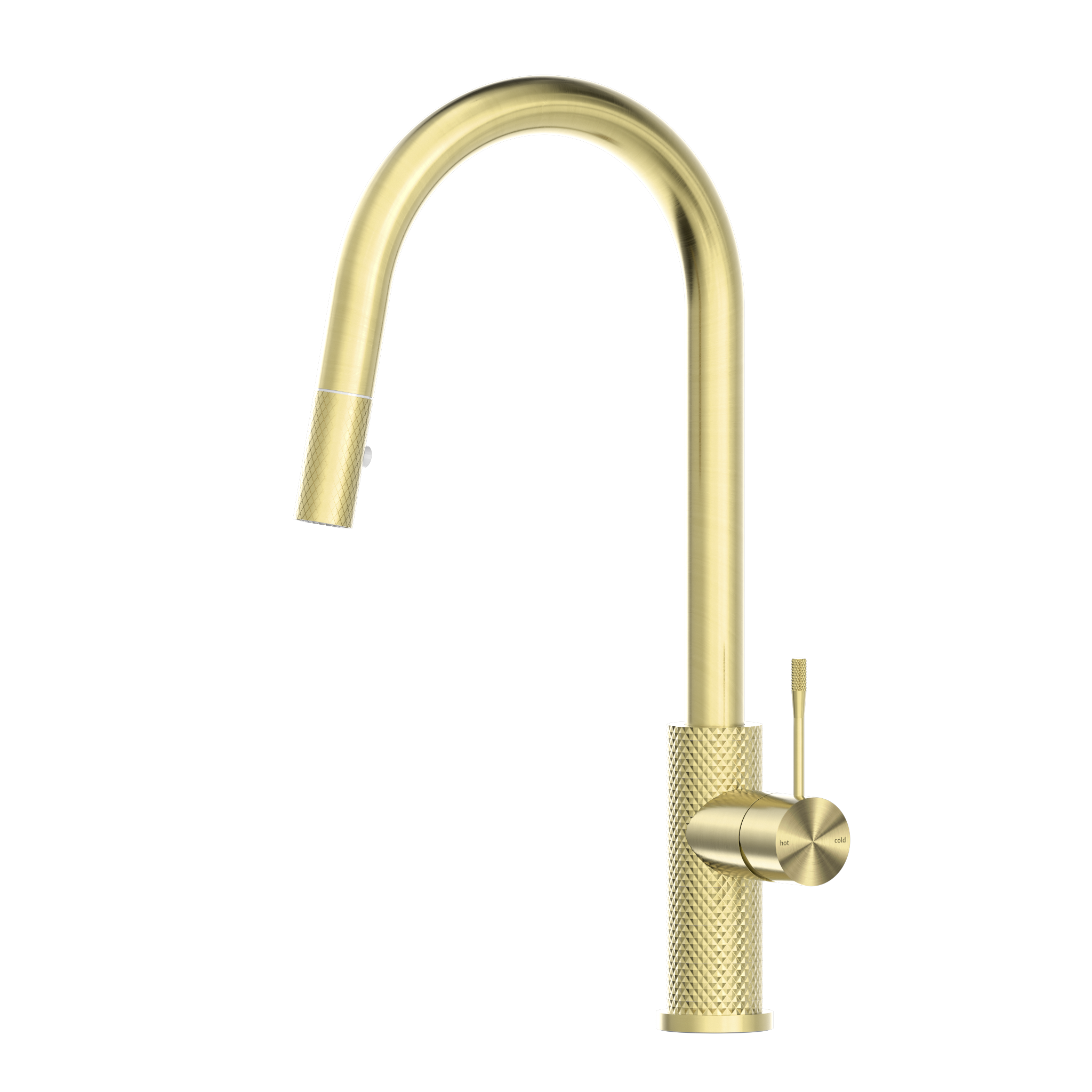 OPAL PULL OUT SINK MIXER WITH VEGIE SPRAY FUNCTION BRUSHED GOLD