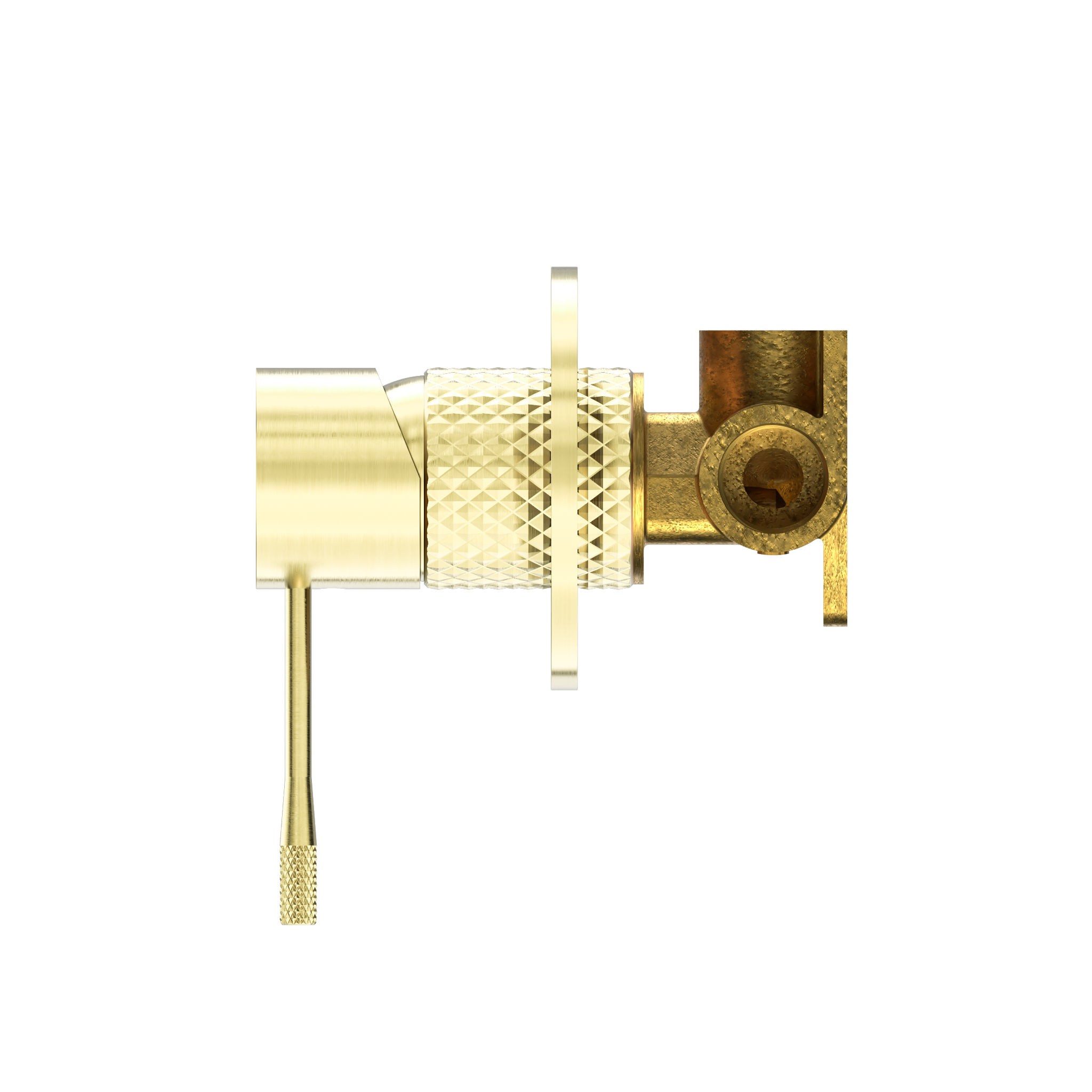 OPAL SHOWER MIXER 80MM PLATE BRUSHED GOLD