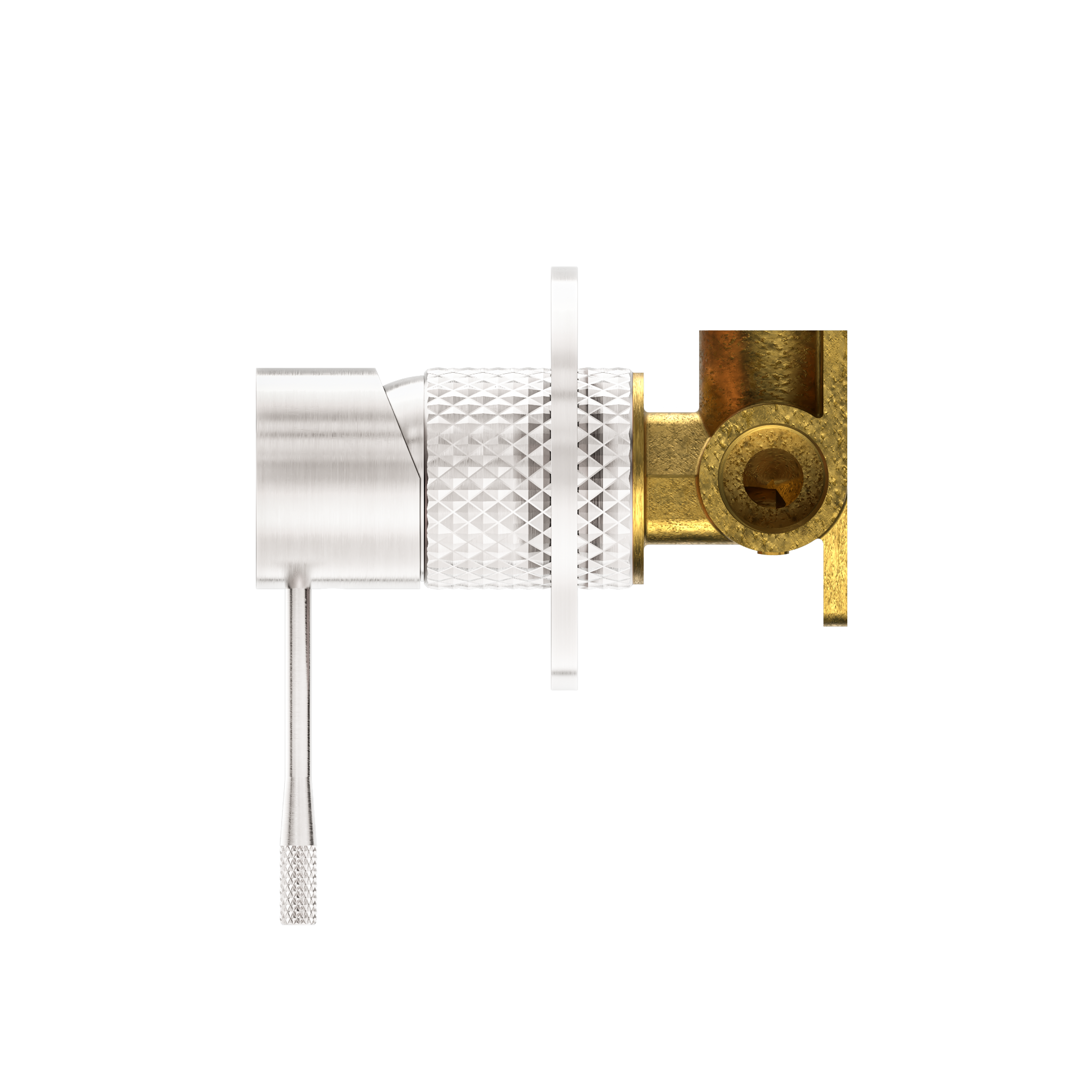 OPAL SHOWER MIXER 80MM PLATE BRUSHED NICKEL