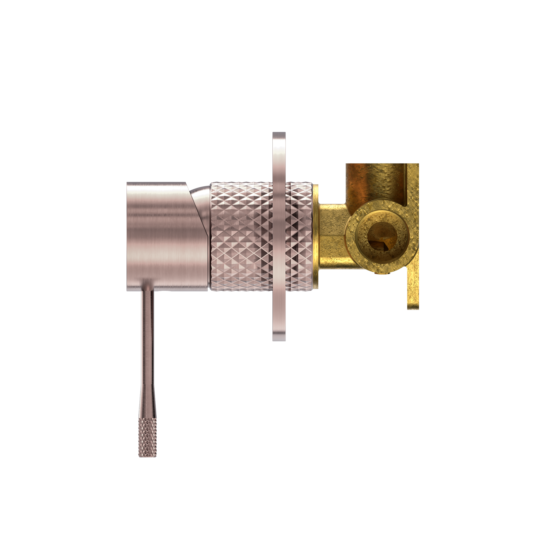 OPAL SHOWER MIXER 80MM PLATE BRUSHED BRONZE
