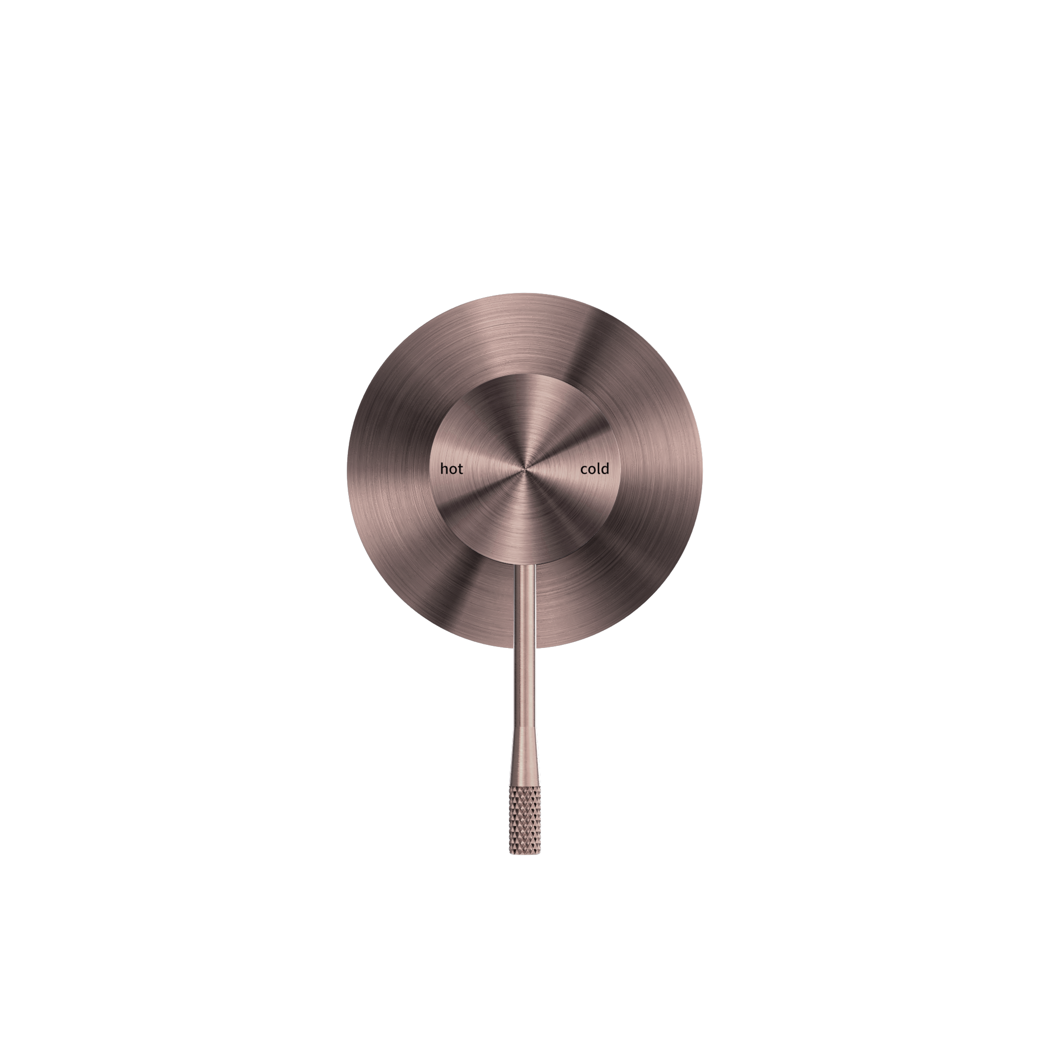 OPAL SHOWER MIXER 80MM PLATE BRUSHED BRONZE