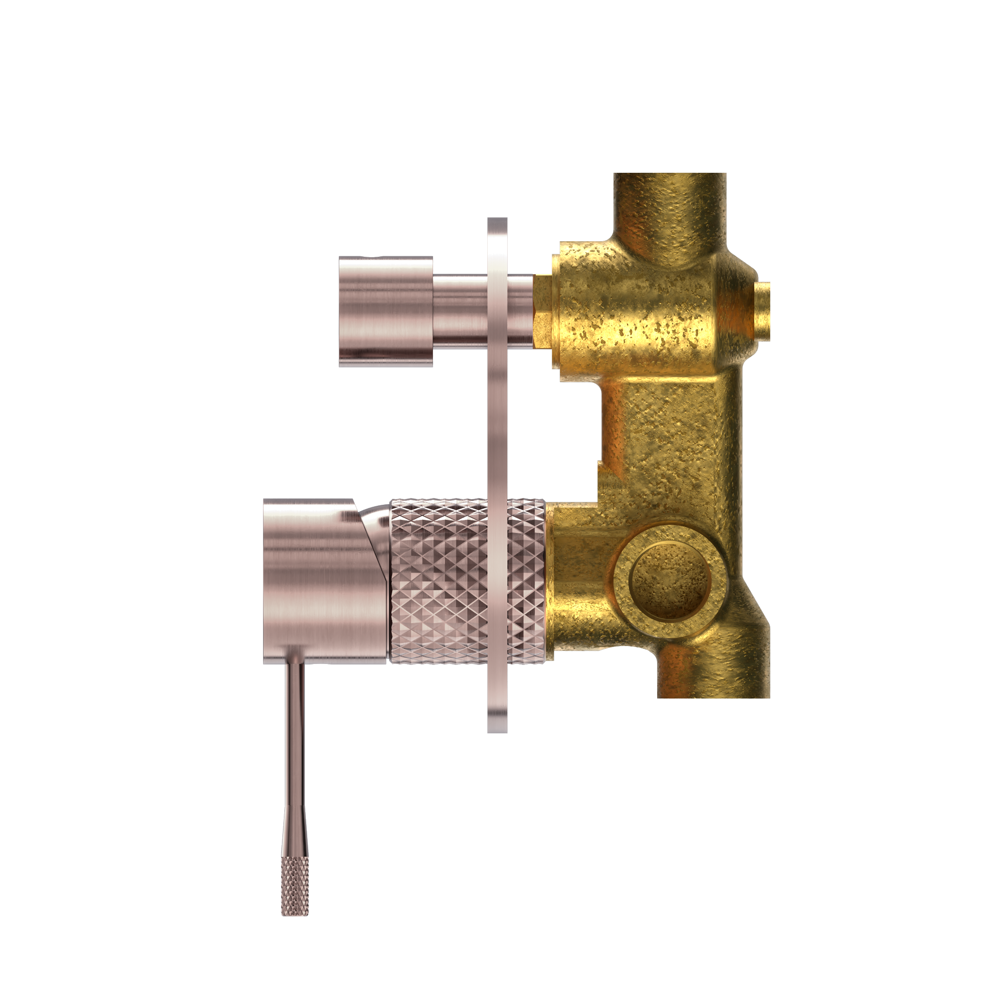 OPAL SHOWER MIXER WITH DIVERTOR BRUSHED BRONZE