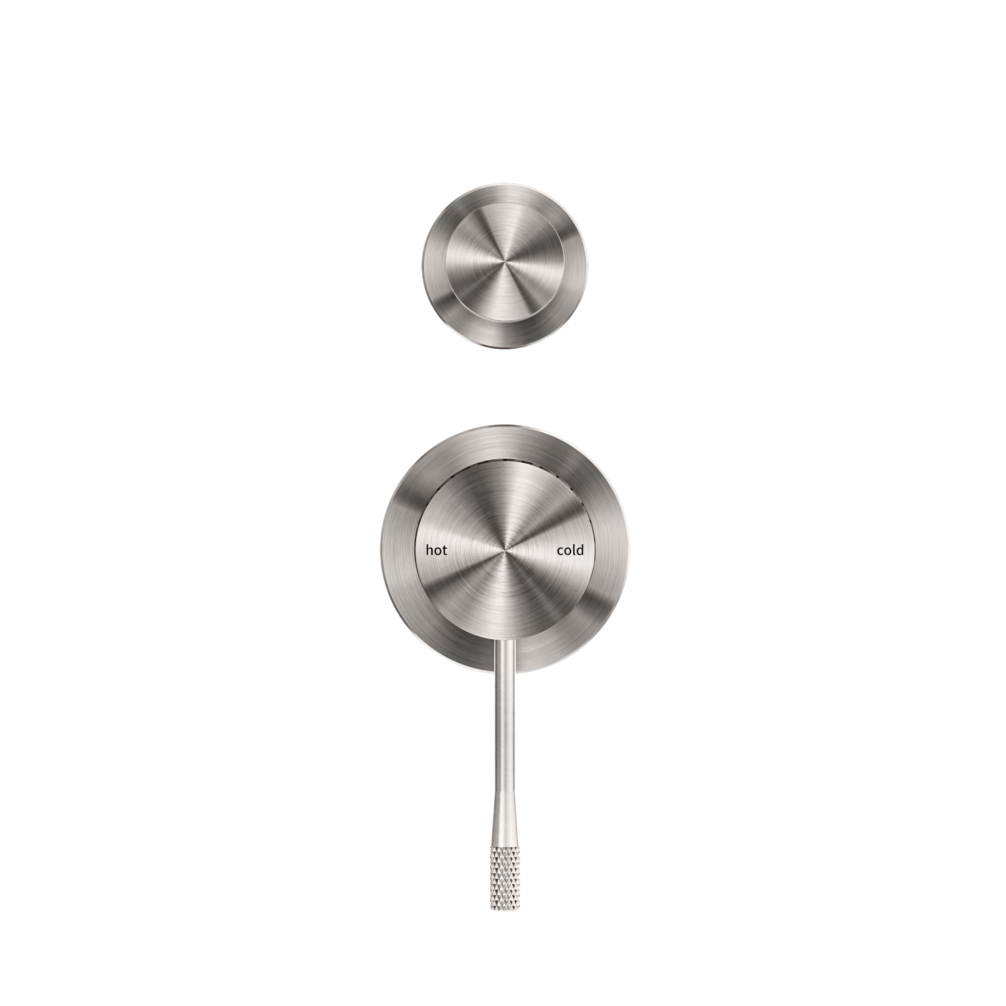 OPAL SHOWER MIXER WITH DIVERTOR SEPARATE PLATE BRUSHED NICKEL
