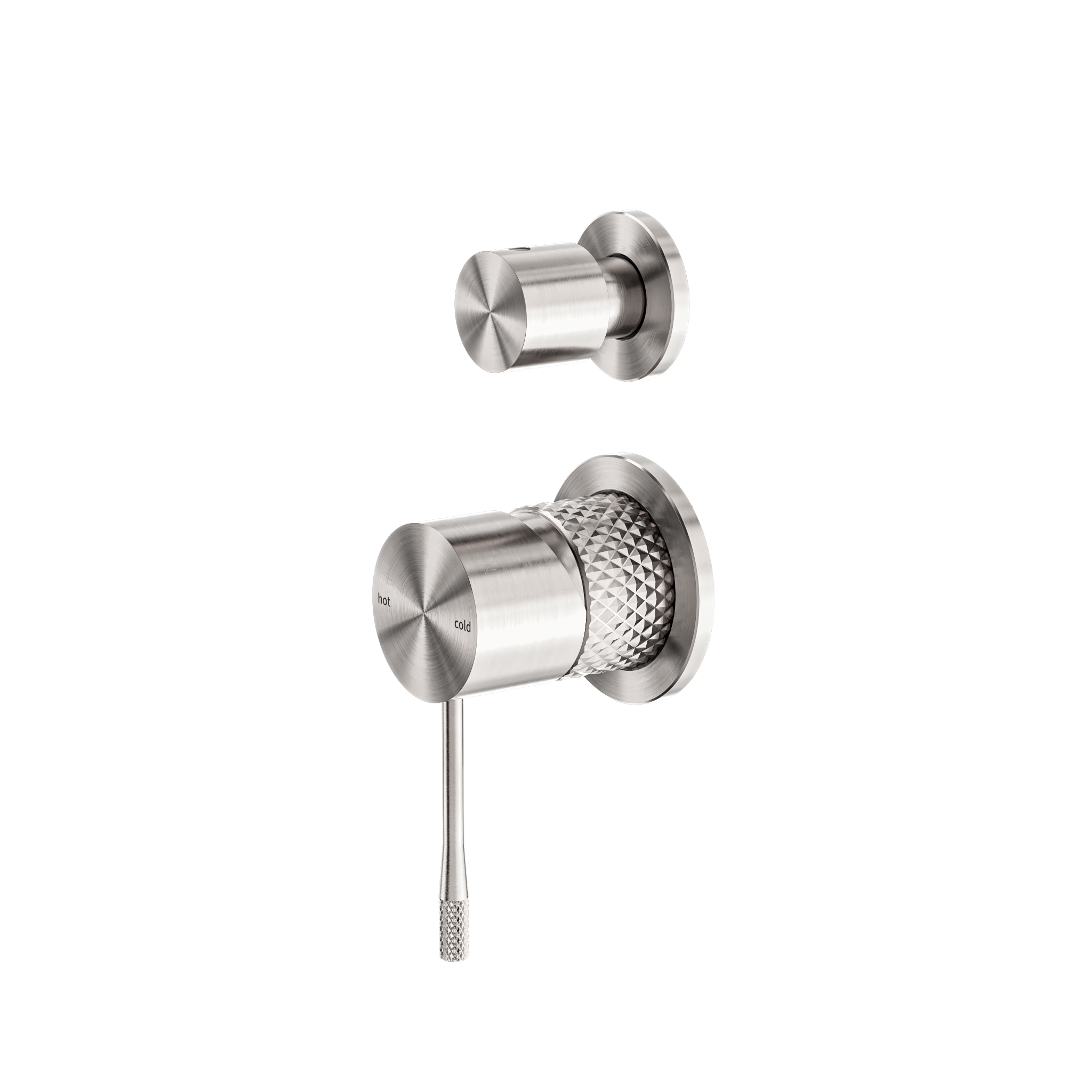 OPAL SHOWER MIXER WITH DIVERTOR SEPARATE PLATE BRUSHED NICKEL
