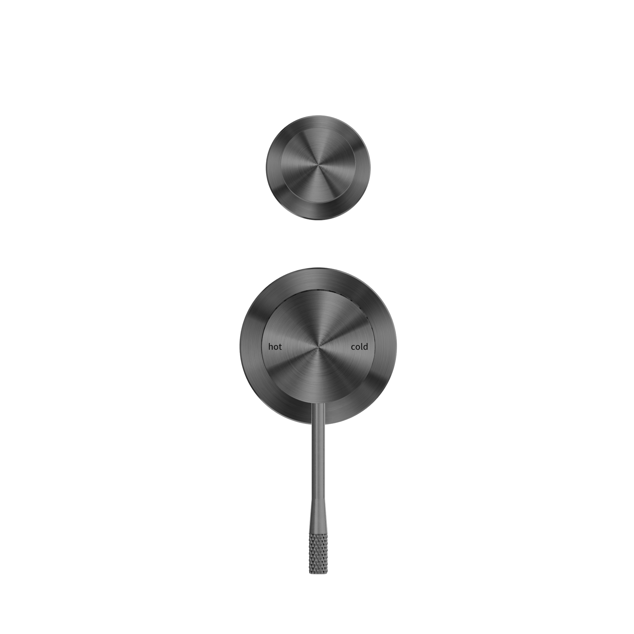 OPAL SHOWER MIXER WITH DIVERTOR SEPARATE PLATE GRAPHITE