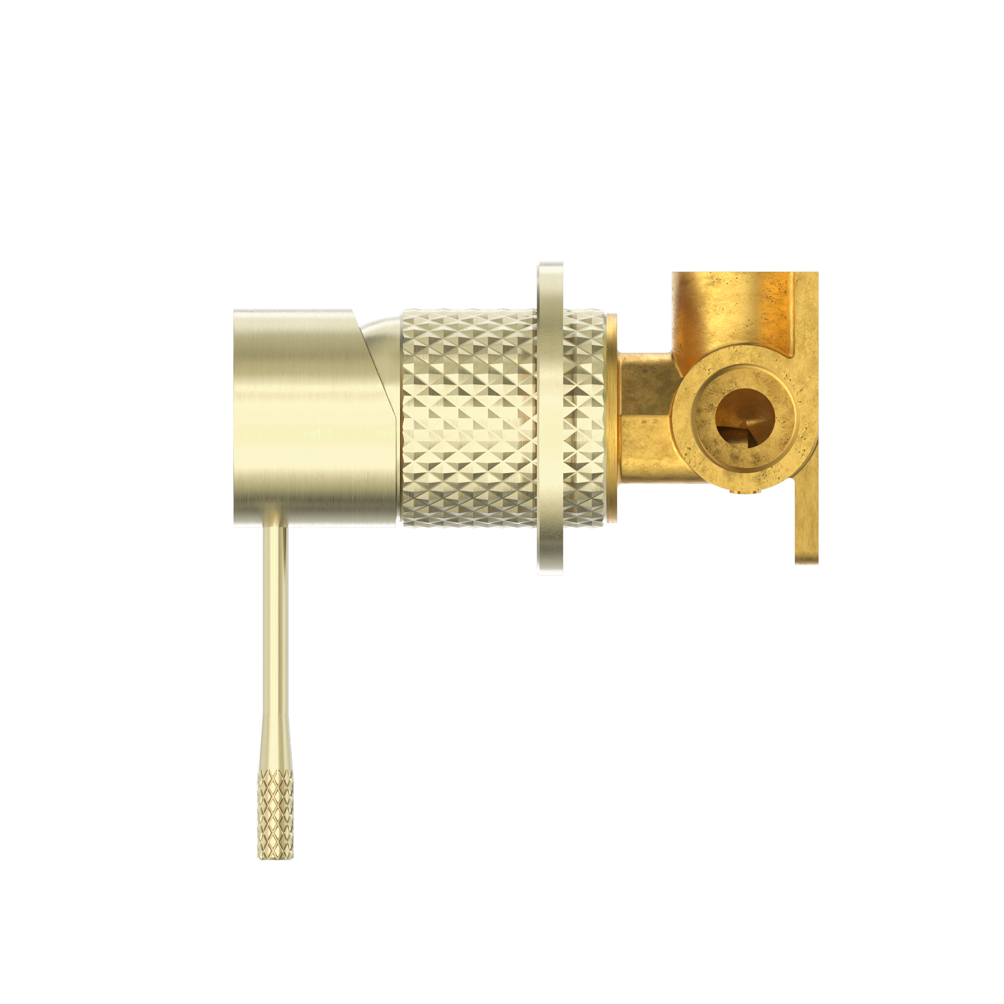 OPAL SHOWER MIXER 60MM PLATE BRUSHED GOLD