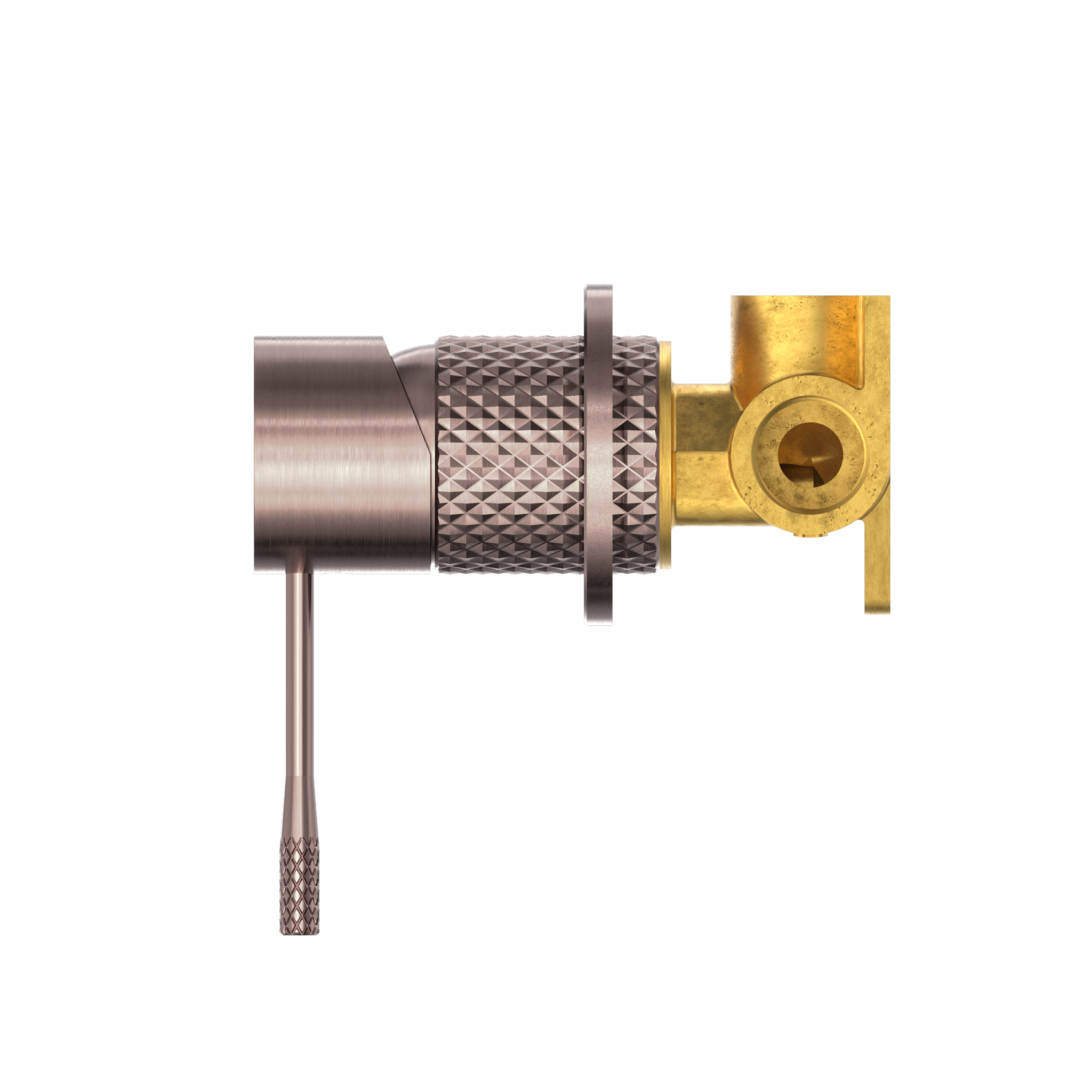 OPAL SHOWER MIXER 60MM PLATE BRUSHED BRONZE