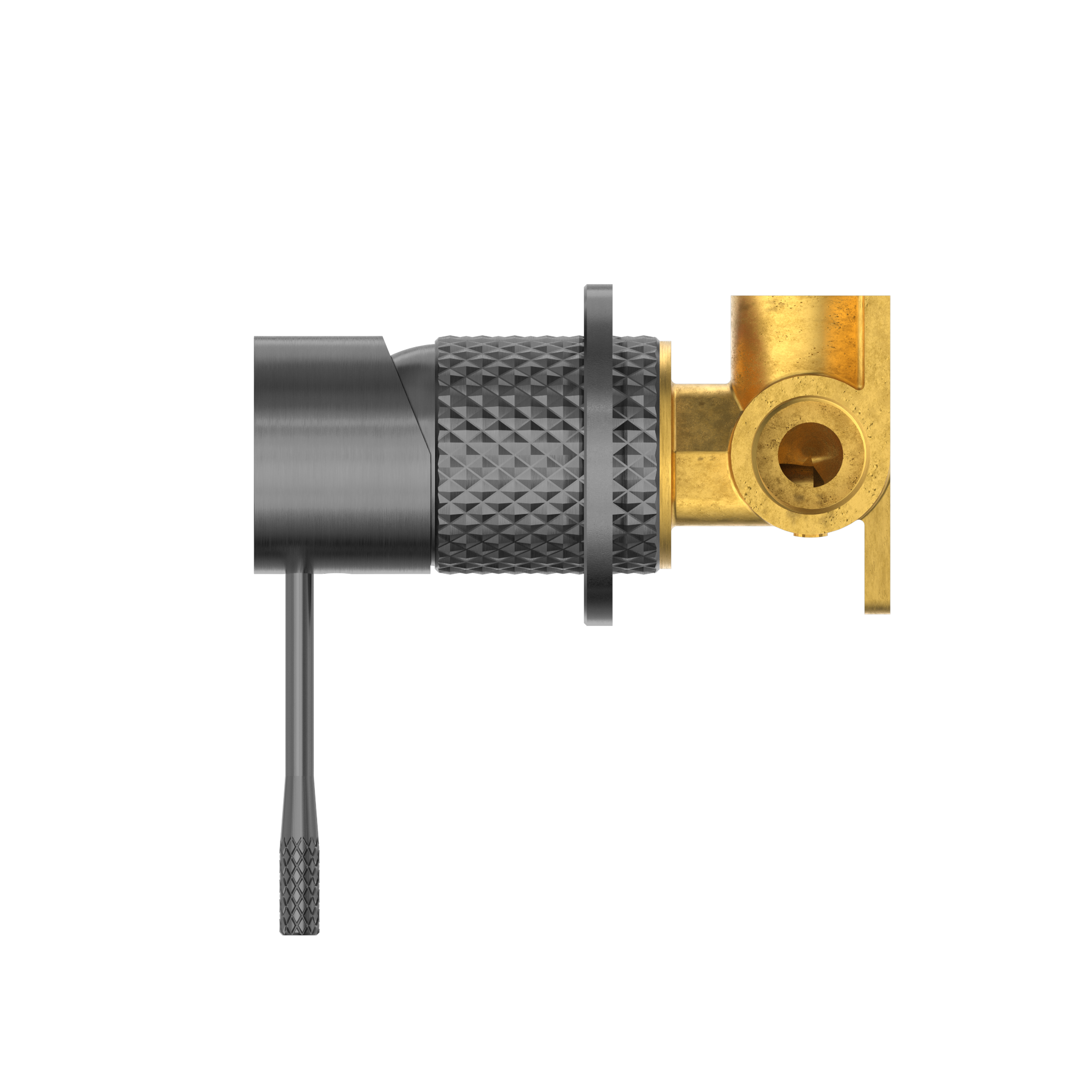 OPAL SHOWER MIXER 60MM PLATE GRAPHITE