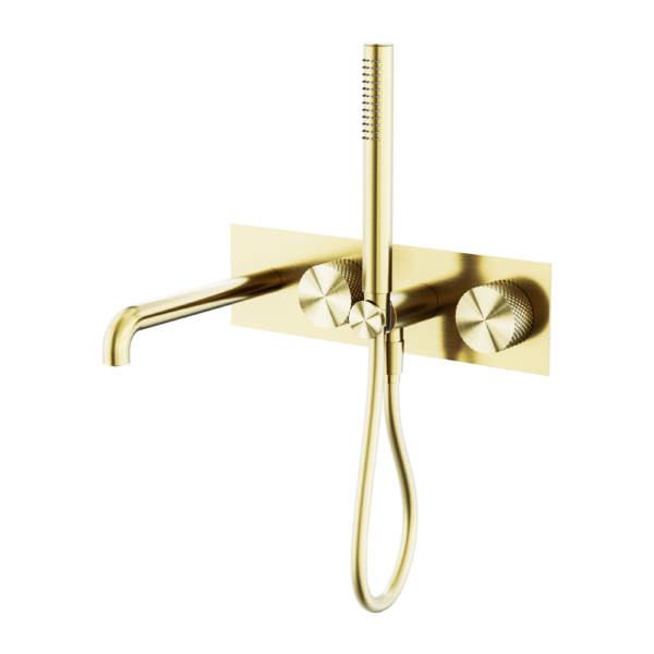 OPAL PROGRESSIVE SHOWER SYSTEM WITH SPOUT 250MM BRUSHED GOLD