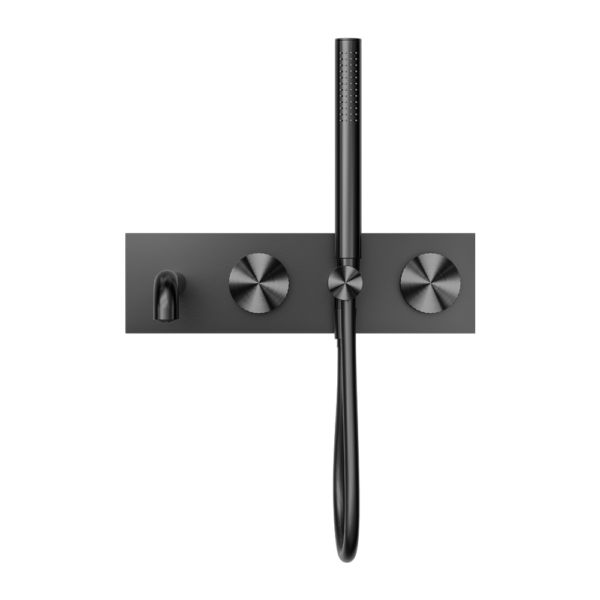 OPAL PROGRESSIVE SHOWER SYSTEM WITH SPOUT 230MM GRAPHITE