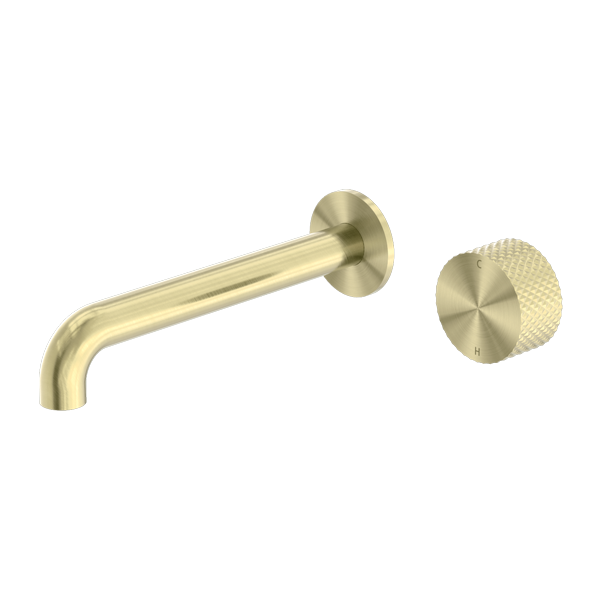 OPAL PROGRESSIVE WALL BASIN/BATH SET 185MM BRUSHED GOLD