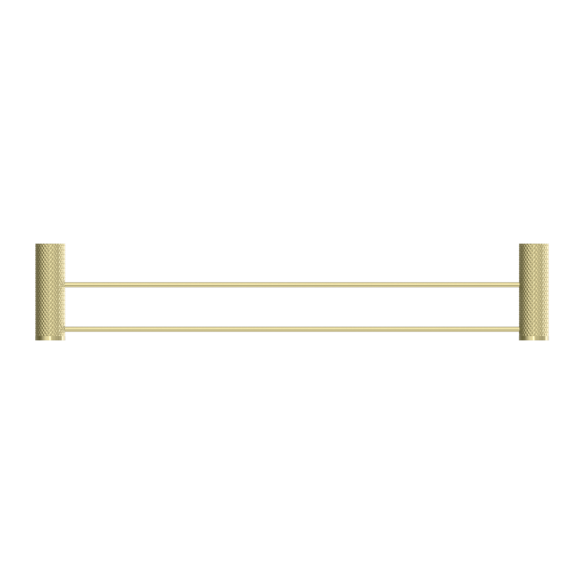 OPAL DOUBLE TOWEL RAIL 600MM BRUSHED GOLD