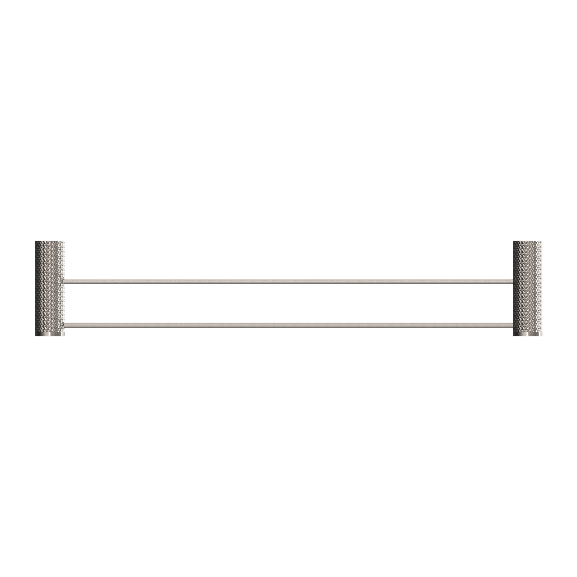 OPAL DOUBLE TOWEL RAIL 600MM BRUSHED NICKEL