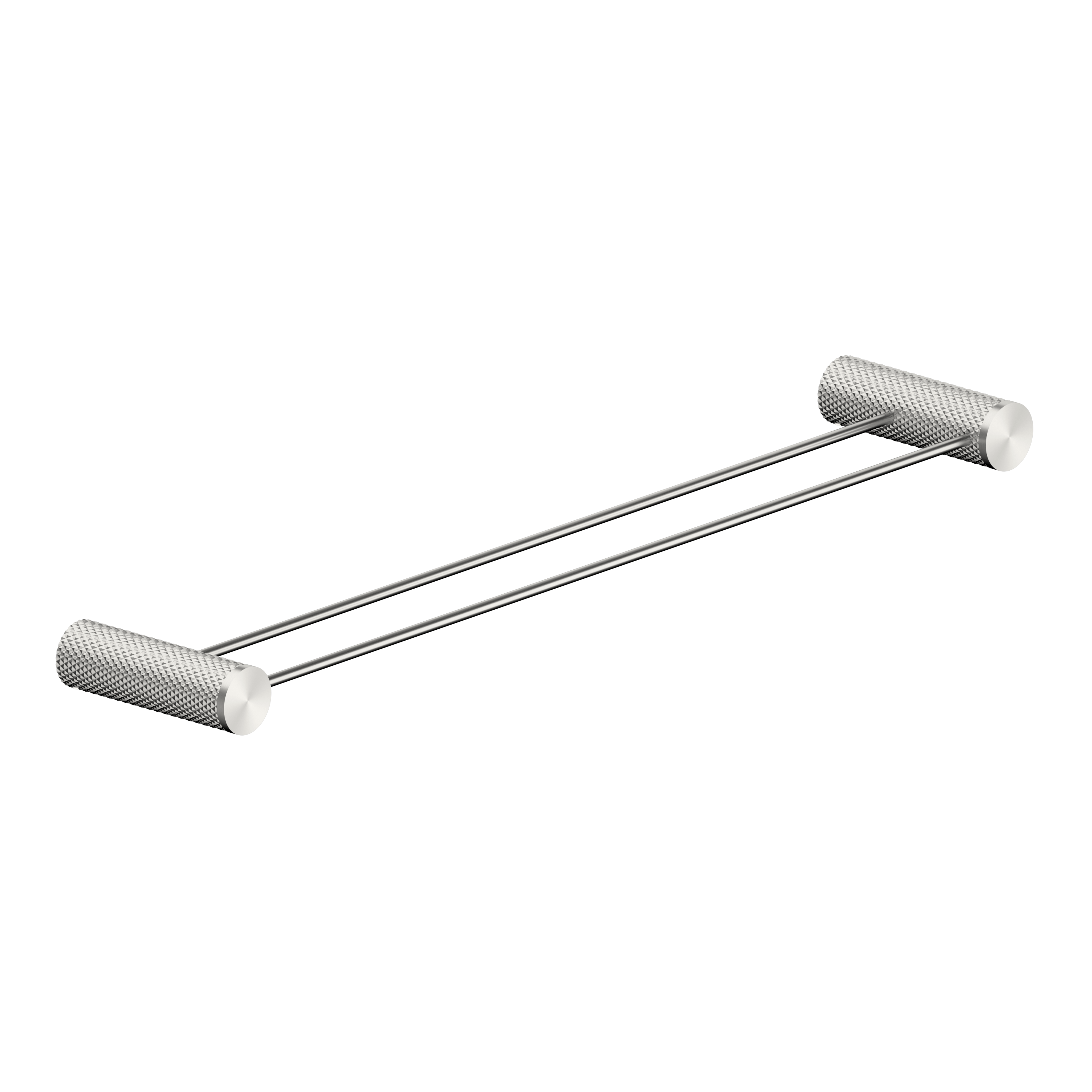 OPAL DOUBLE TOWEL RAIL 600MM BRUSHED NICKEL