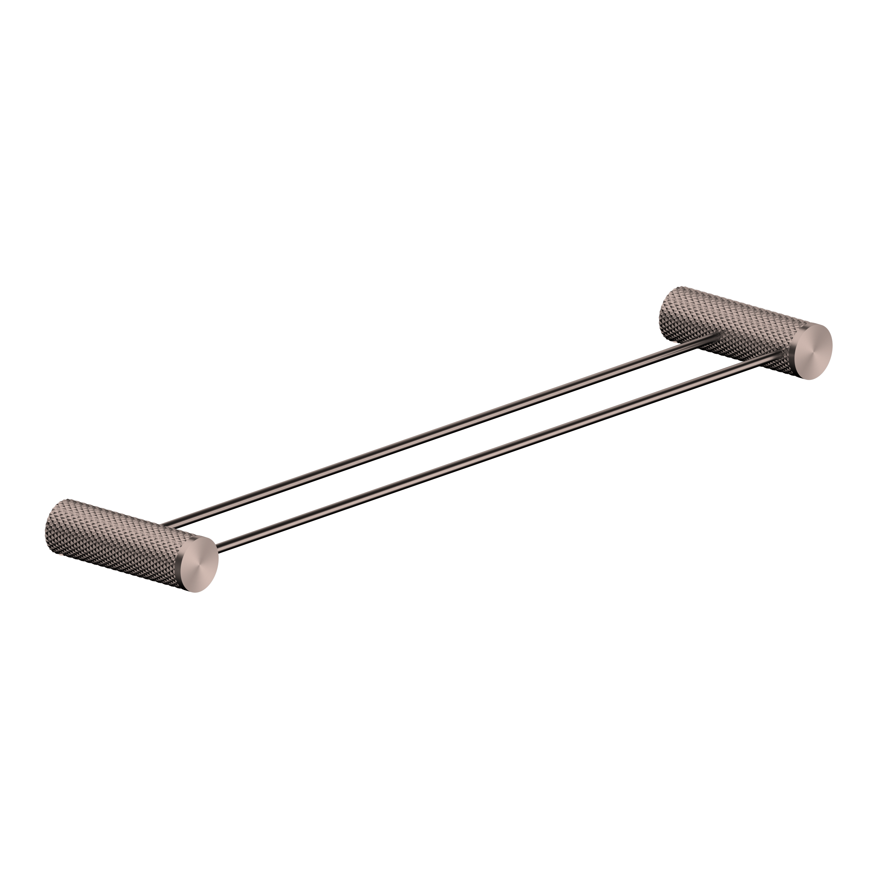 OPAL DOUBLE TOWEL RAIL 600MM BRUSHED BRONZE