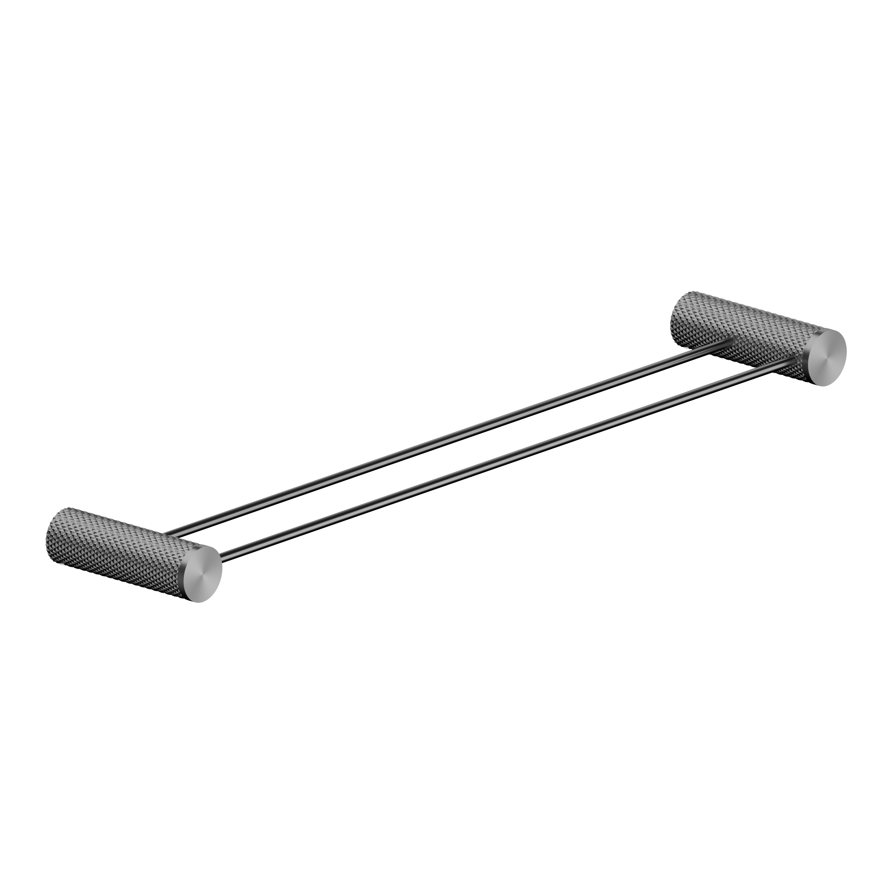 OPAL DOUBLE TOWEL RAIL 600MM GRAPHITE