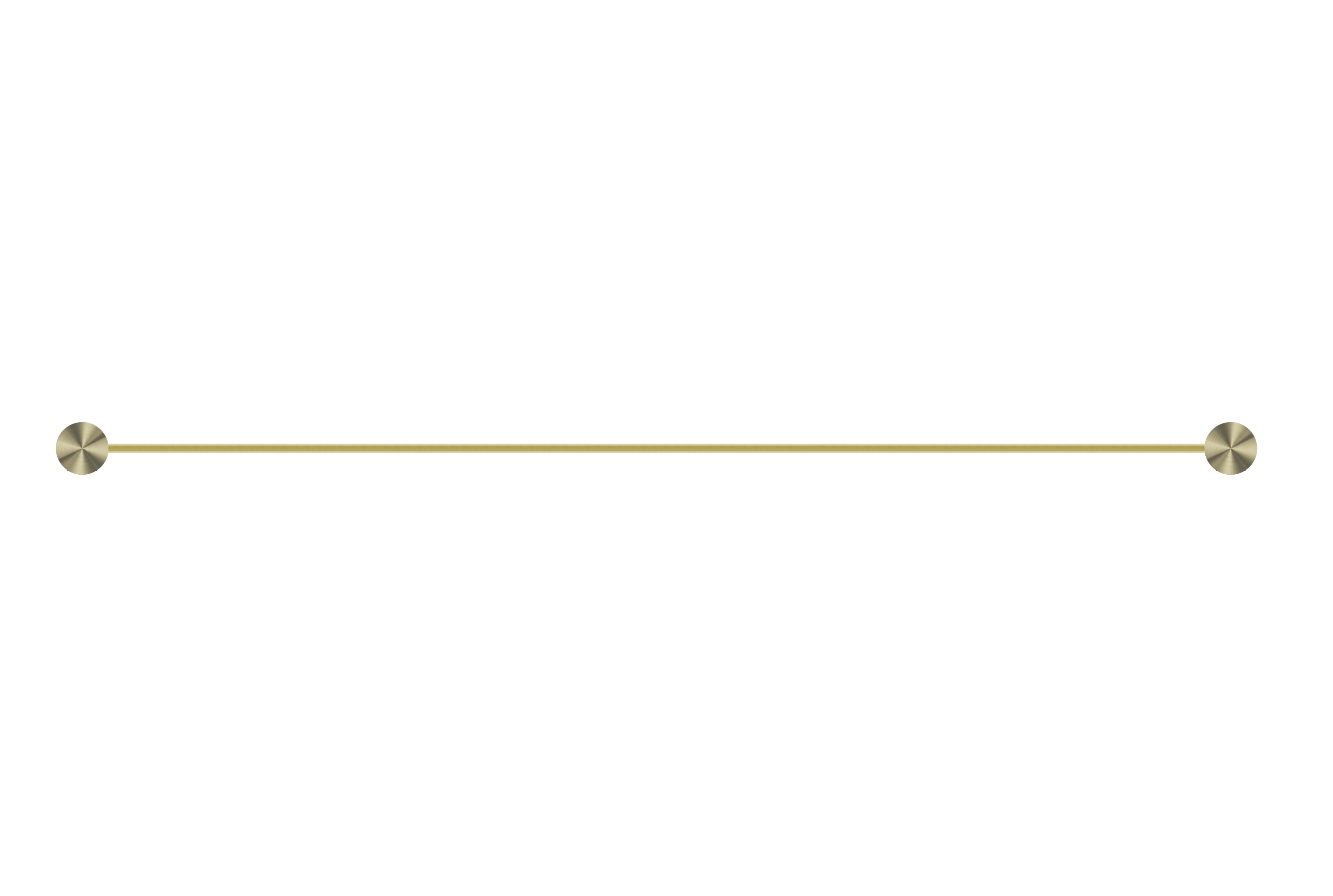 OPAL DOUBLE TOWEL RAIL 800MM BRUSHED GOLD