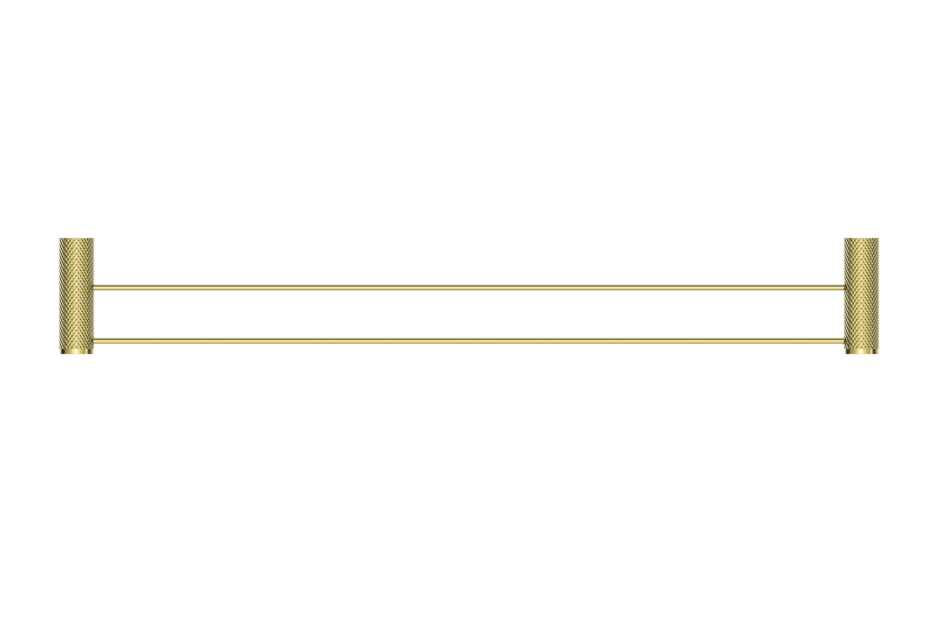 OPAL DOUBLE TOWEL RAIL 800MM BRUSHED GOLD
