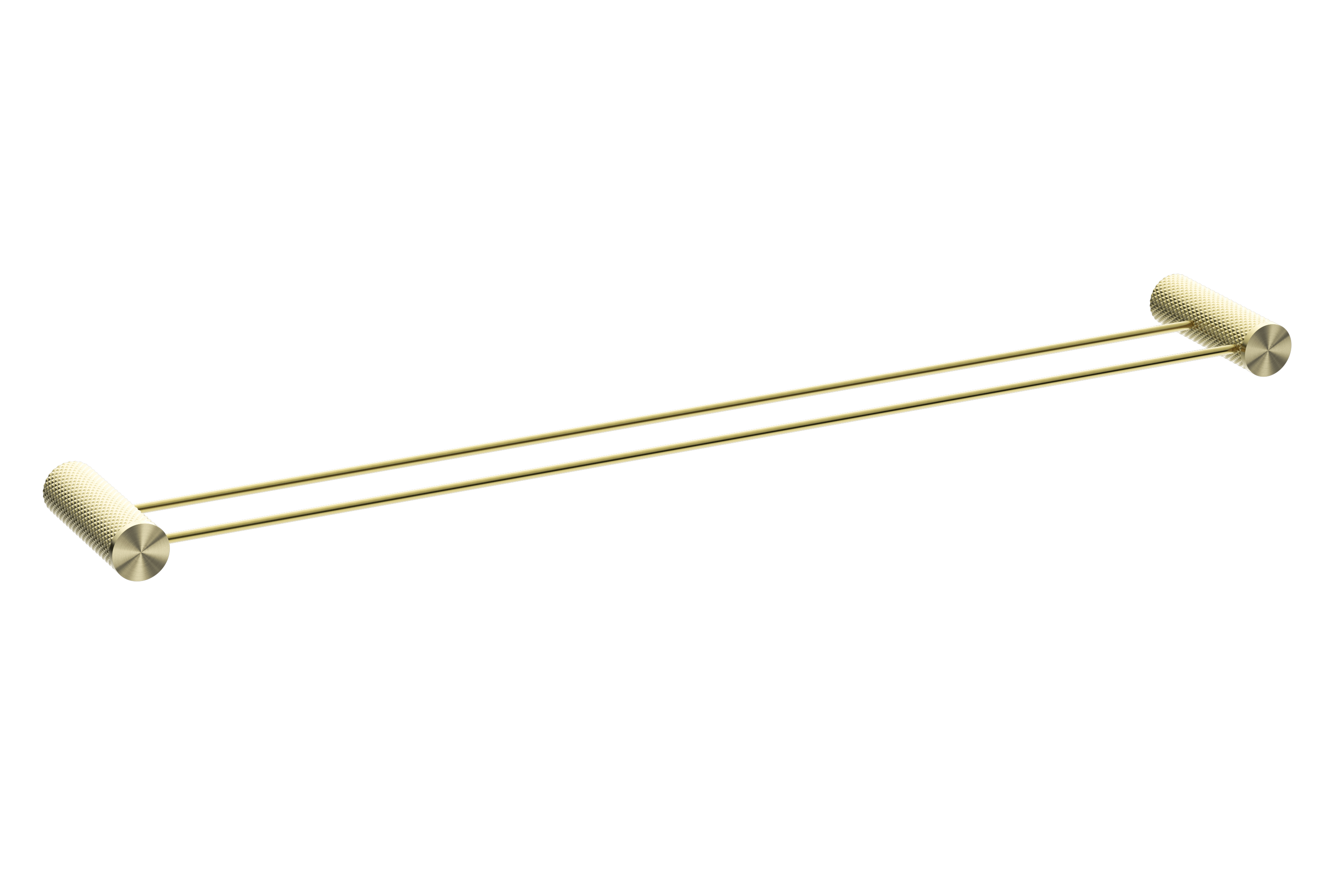 OPAL DOUBLE TOWEL RAIL 800MM BRUSHED GOLD