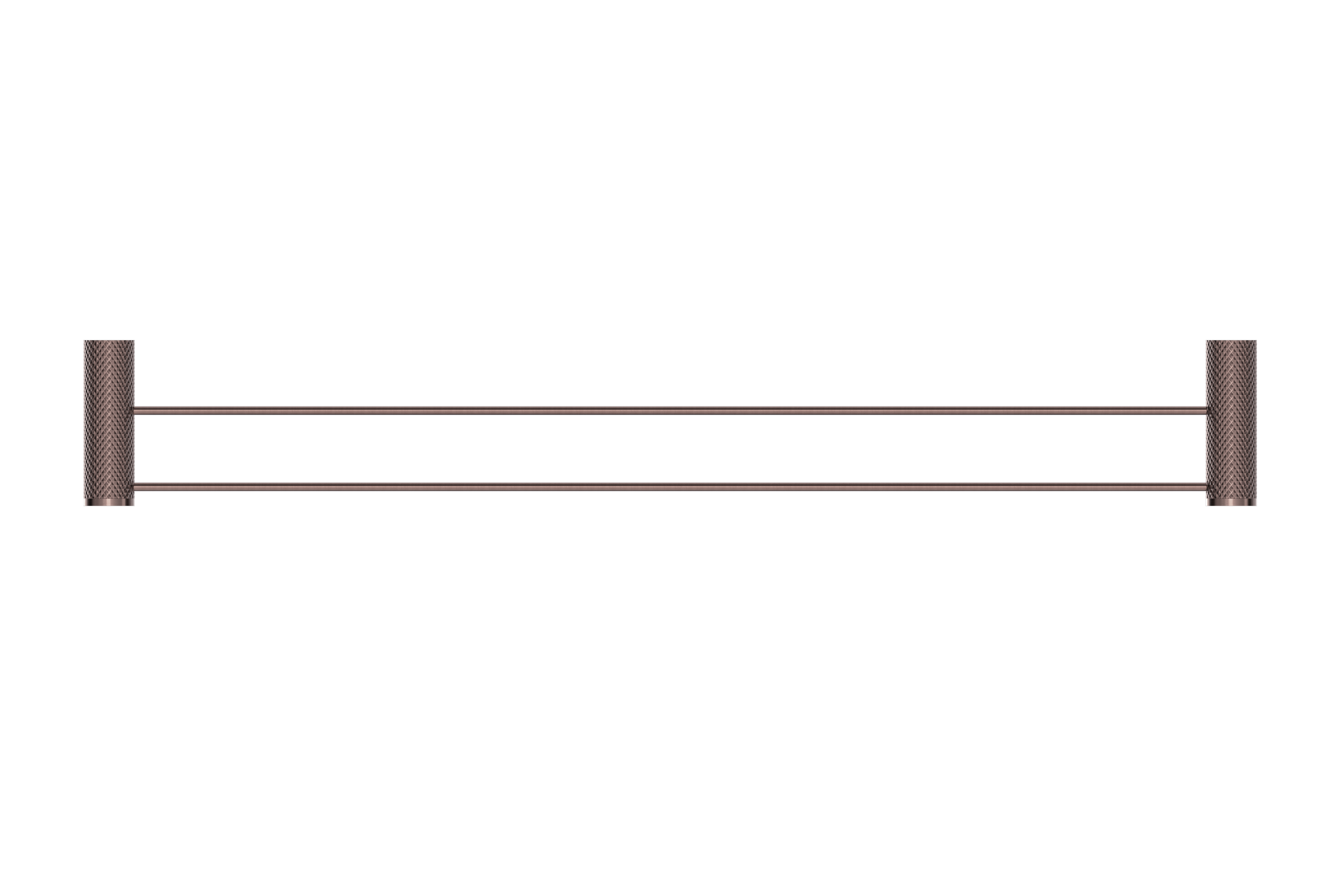 OPAL DOUBLE TOWEL RAIL 800MM BRUSHED BRONZE