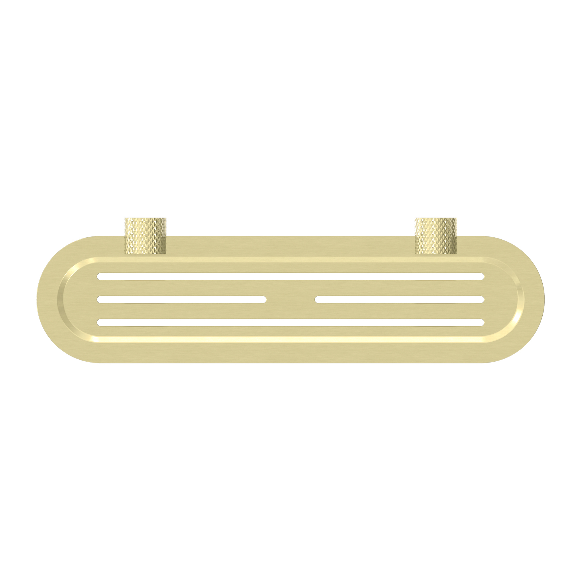 OPAL METAL SHOWER SHELF BRUSHED GOLD