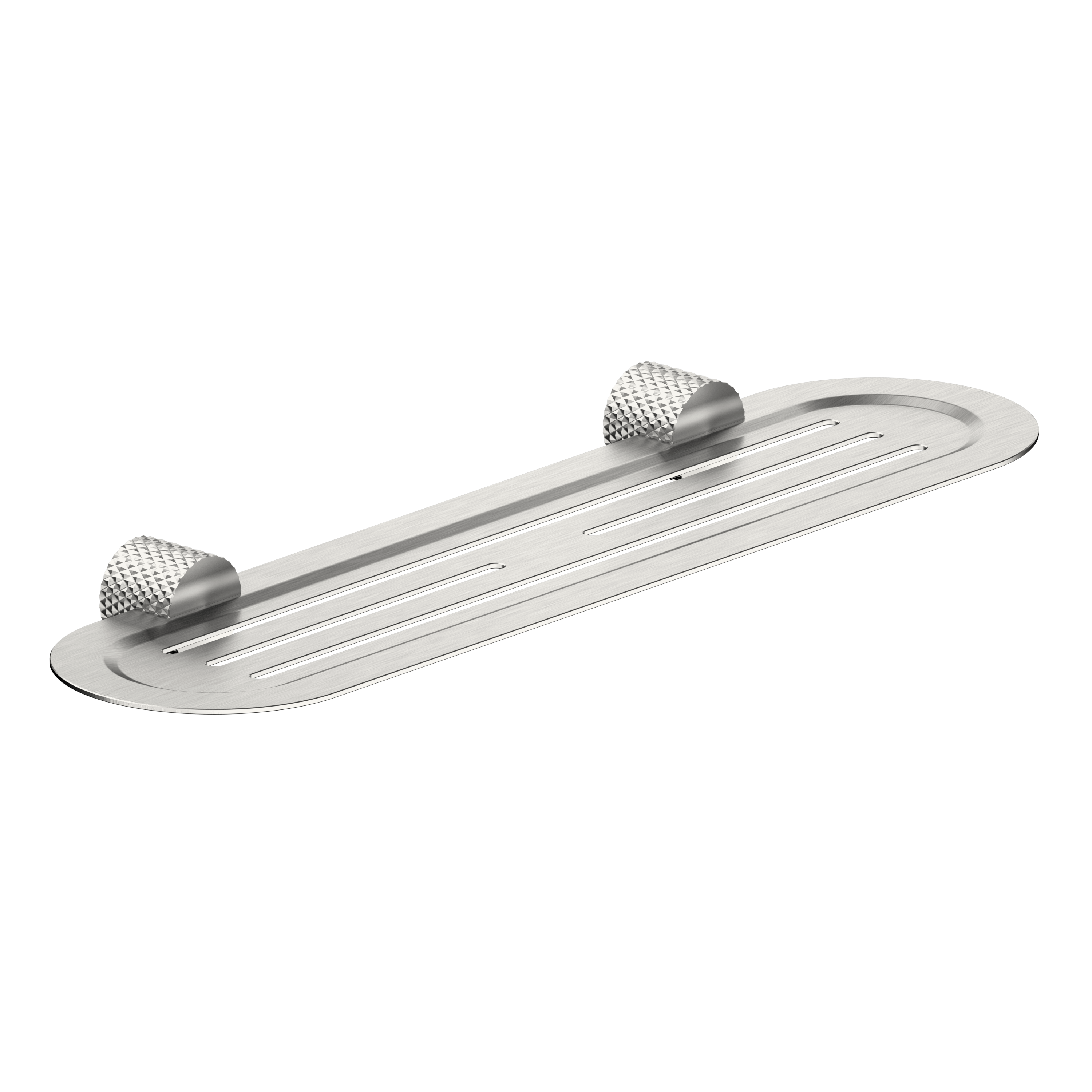OPAL METAL SHOWER SHELF BRUSHED NICKEL
