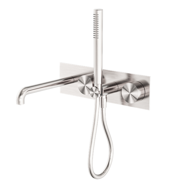 KARA PROGRESSIVE SHOWER SYSTEM WITH SPOUT 230MM BRUSHED NICKEL