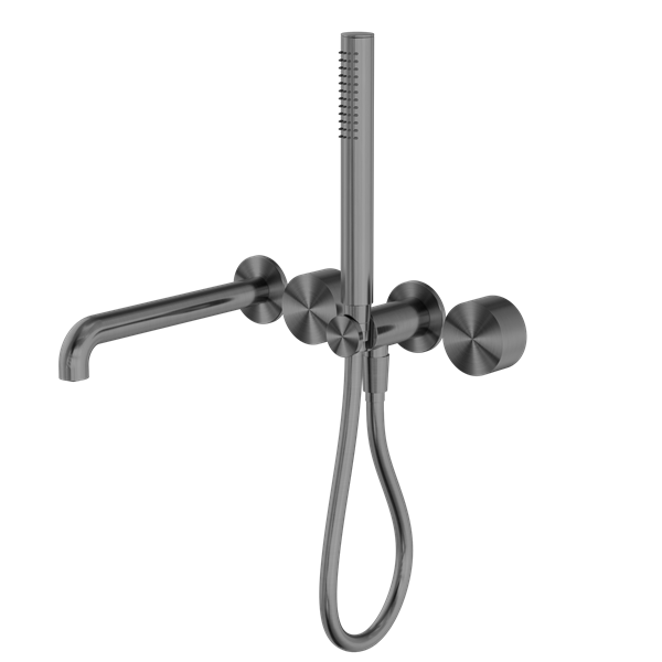 KARA PROGRESSIVE SHOWER SYSTEM SEPARATE PLATE WITH SPOUT 230MM GUN METAL