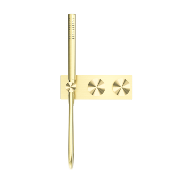 KARA PROGRESSIVE SHOWER SYSTEM SEPARATE PLATE BRUSHED GOLD