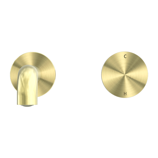 KARA PROGRESSIVE WALL BASIN/BATH SET 120MM BRUSHED GOLD