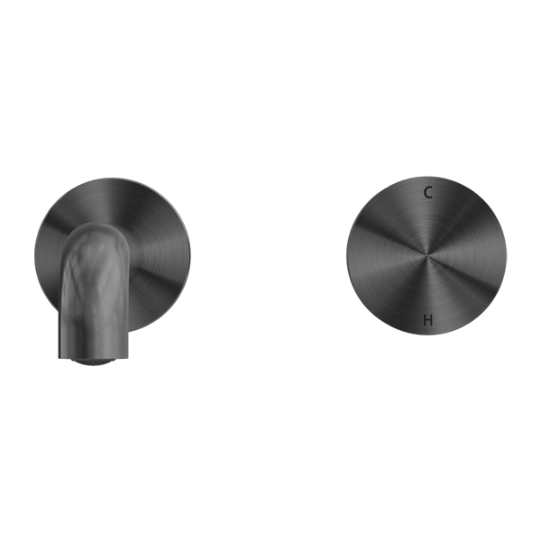 KARA PROGRESSIVE WALL BASIN/BATH SET 120MM GUN METAL