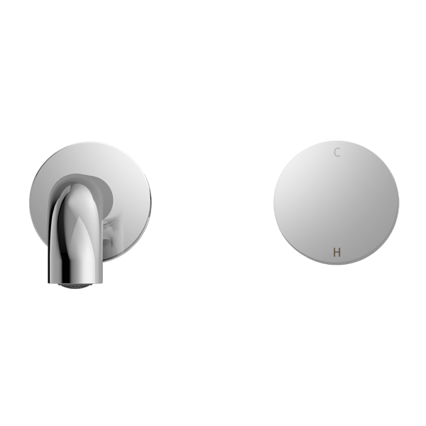 KARA PROGRESSIVE WALL BASIN/BATH SET 120MM CHROME