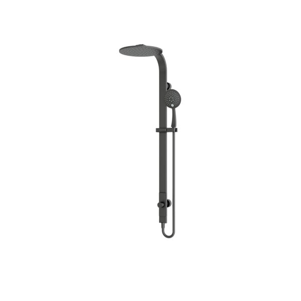 ASTRA RAIN ROUND TWIN SHOWER SINGLE HOSE MATTE BLACK